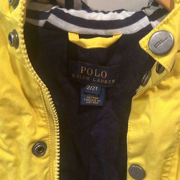 Polo Ralph Lauren Unisex Yellow Raincoat size 2T - Picture 4 of 4